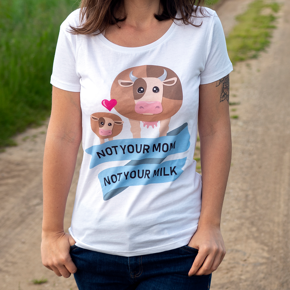 Ženska majica “Not your mom, not your milk.”