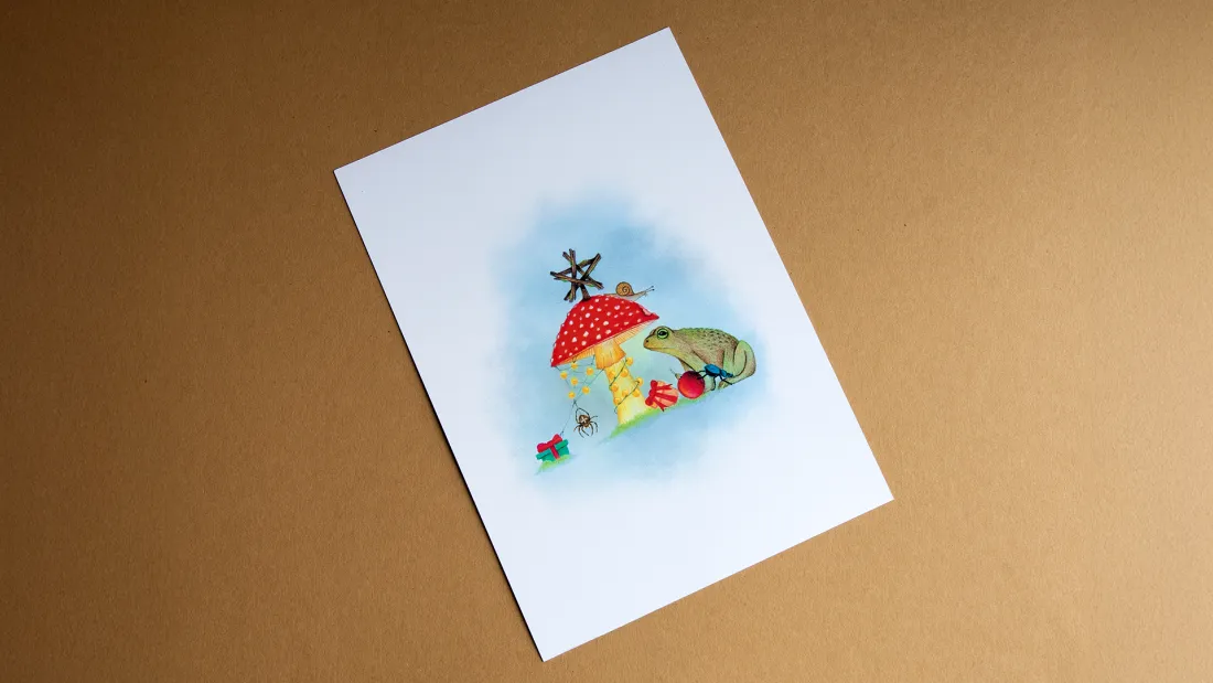Print z motivom čarobne mušnice