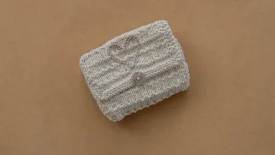 Pletena torbica s srčkom - slika 2